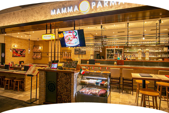 生ハムとワイン マンマパルマ